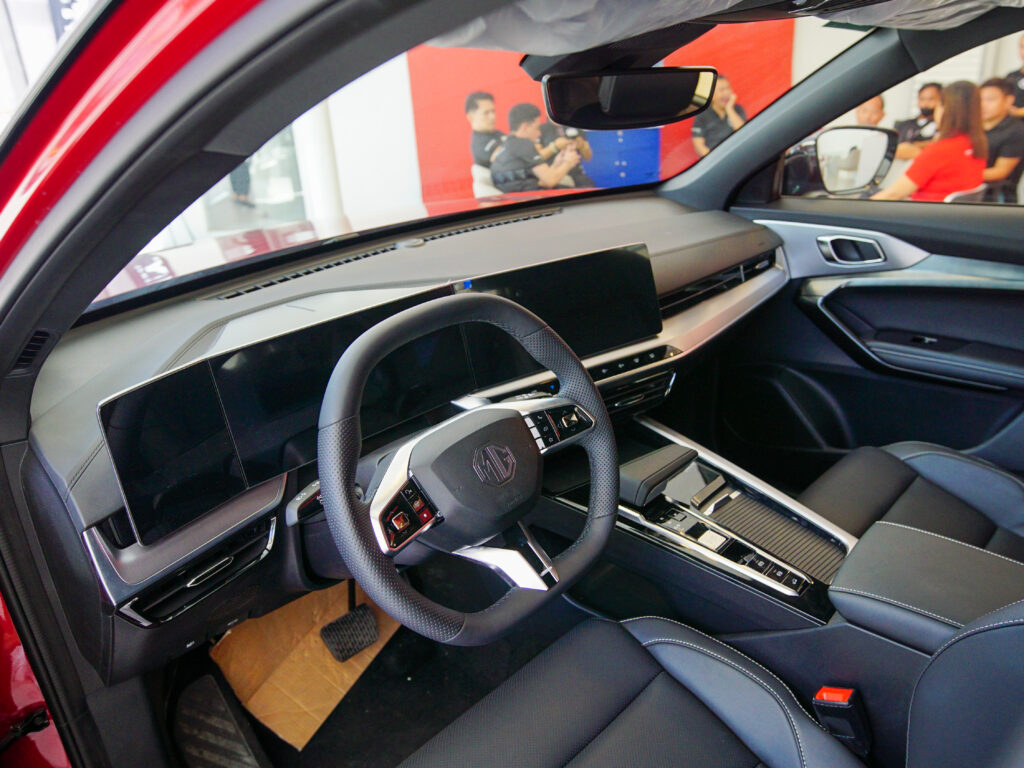 Interiors of the brand new MG ONE