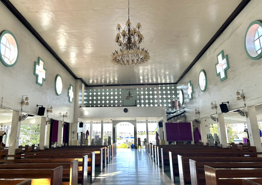 This is another view of the inside of the church from the altar. | Emmariel Ares
