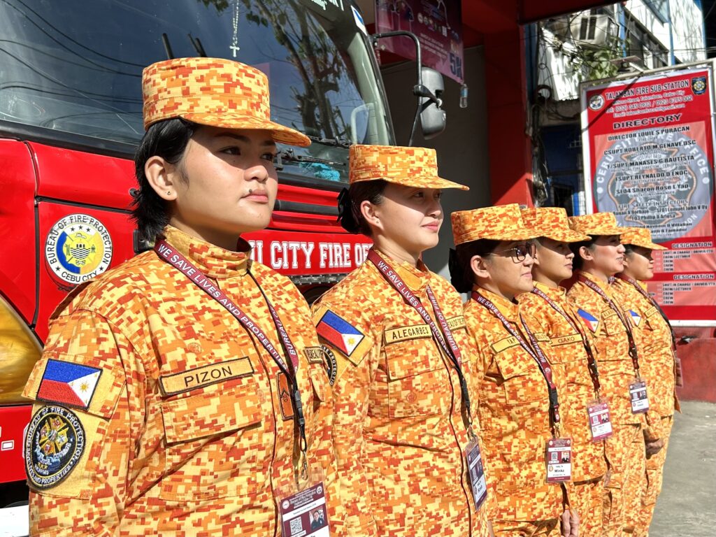 Talamban’s all-women firefighting crew takes charge, women firefighters Cebu City.