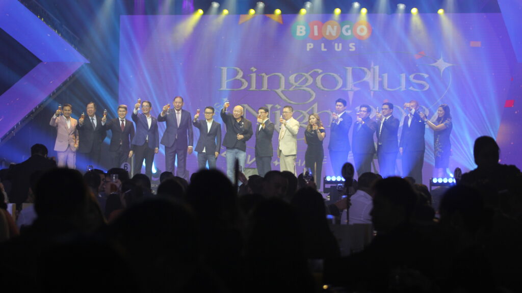 Celebratory wine toasting with key executives of BingoPlus