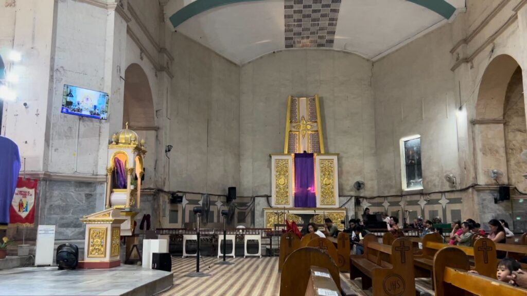 This is were the choir area is located inside the church. CDN Digital photo/Niña Mae Oliverio