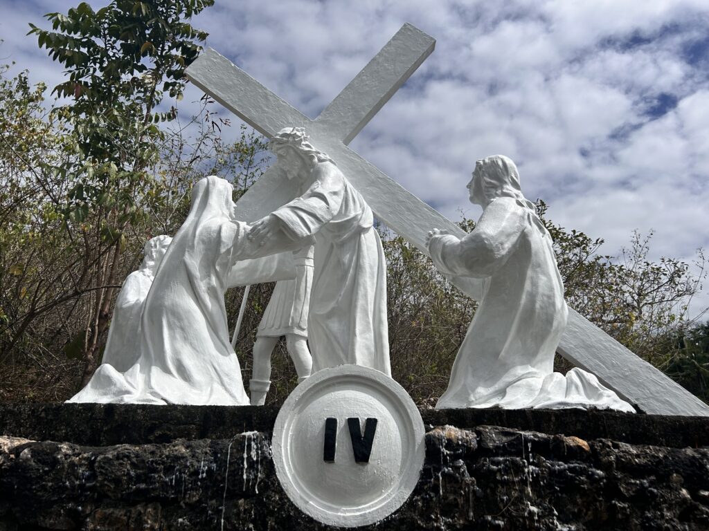 Holy Week 2024: Good Shepherd in Banawa, experiencing the hills and tranquility as you pray. This is one of the stations of the cross in Good Shepherd in Banawa.