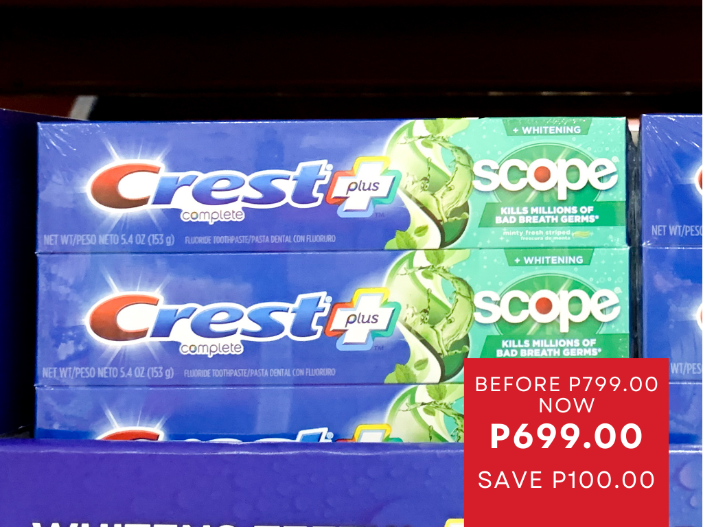 S&R Members' Fest - Crest Toothpaste Complete Whitening Scope