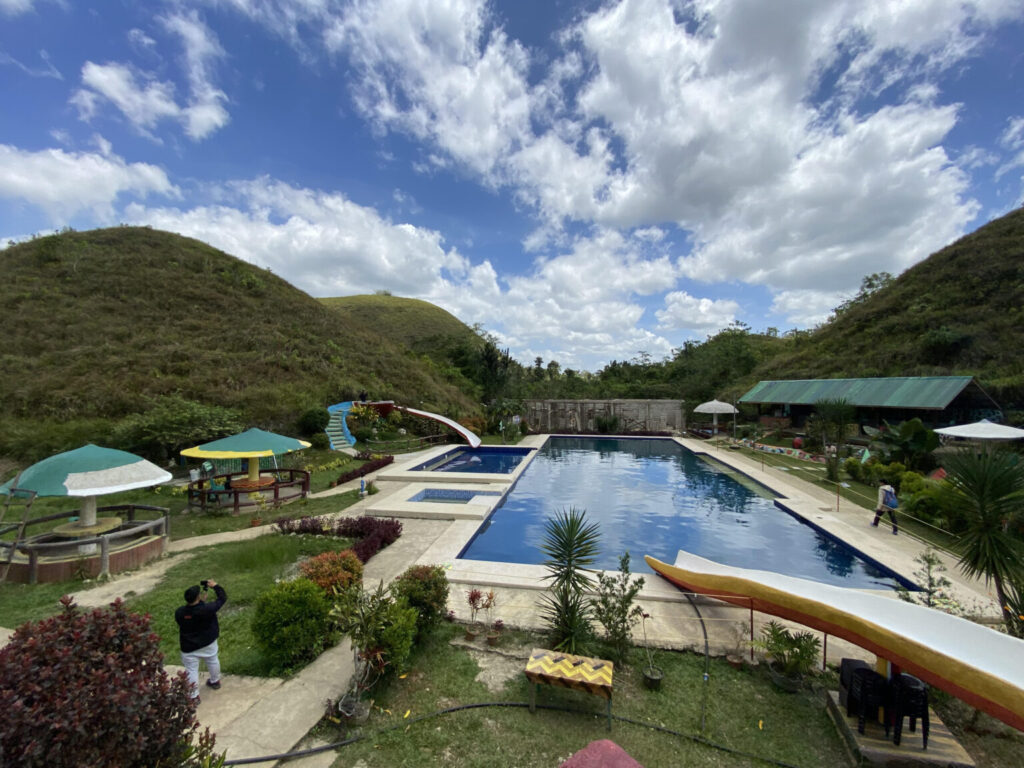 Chocolate Hills furor prompts Bohol bishop’s call to preserve national treasures. Captain’s Peak Garden and Resort in Sagbayan, Bohol, shown in this August 2023 photo, has trended on social media after netizens called out the government and its owners for allowing its construction and operation within the Chocolate Hills, a protected landscape. —LEO UDTOHAN