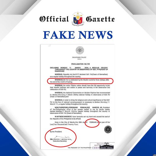Fake document