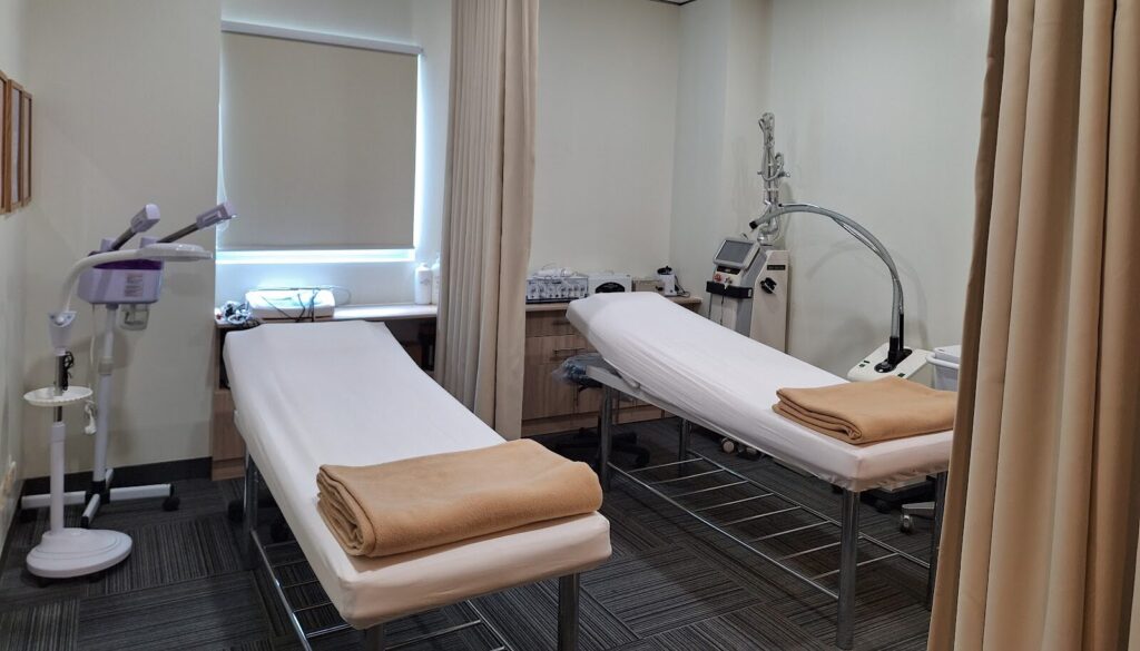 Laser treatments and acupunctures are performed by licensed professionals