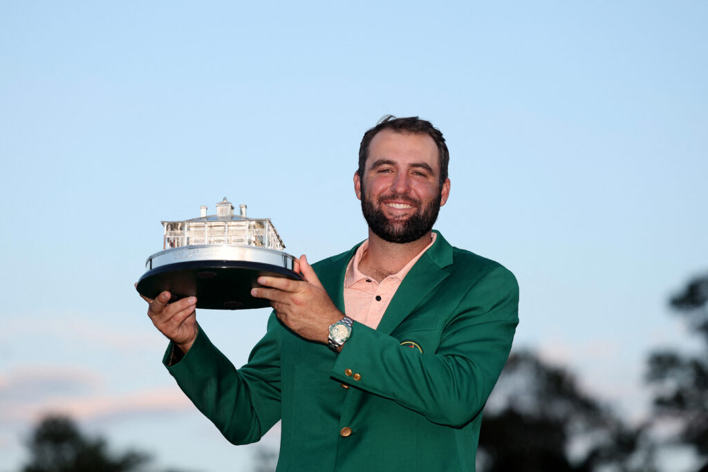 Golf: Scheffler dominates back nine to win second Masters title. Scottie Scheffler of the United States poses with the Masters trophy after winning the 2024 Masters Tournament at Augusta National Golf Club on April 14, 2024 in Augusta, Georgia. |Getty Images via AFP