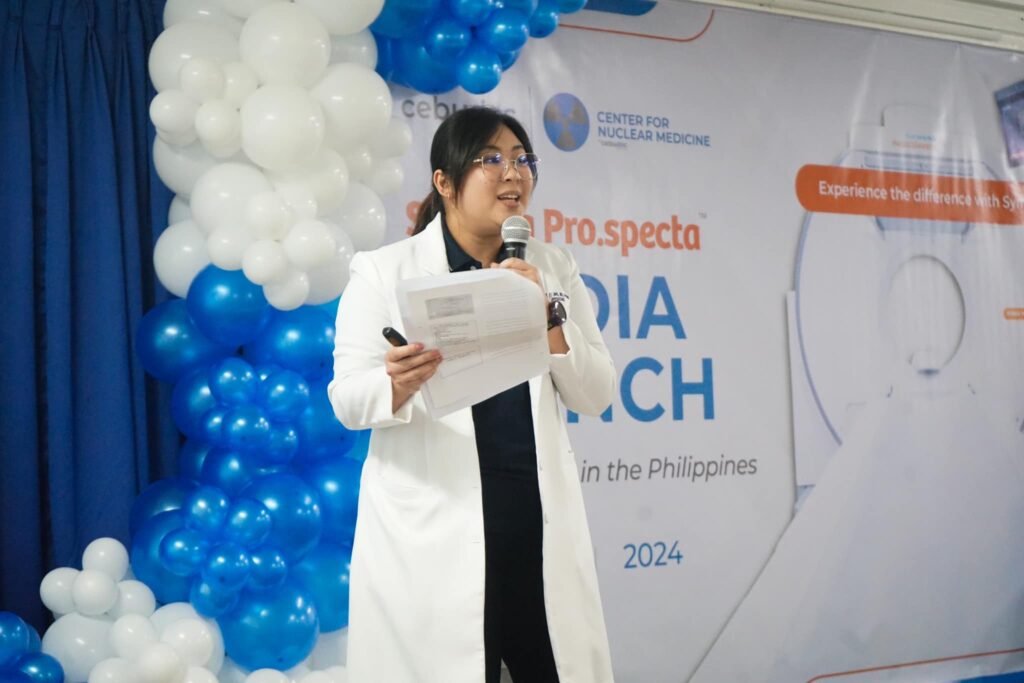 CebuDoc Nuclear Medicine Physician Dr. Athena Charisse Ong during the reveal of the Symbia Pro.specta 