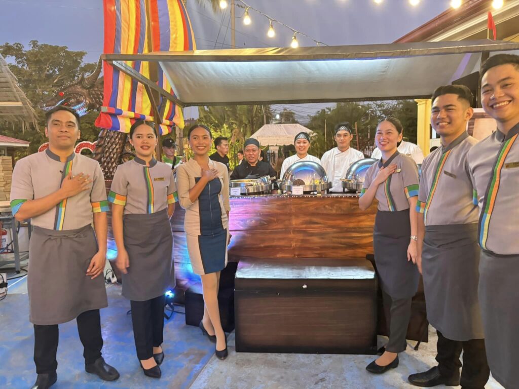 Waterfront Airport Hotel and Casino team showcasing their off-menu dishes at the Kadaugan Food Festival 2024 Grand Opening