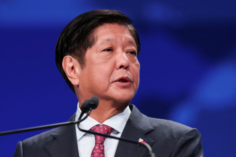 President Ferdinand Marcos Jr. speaks at the Asia-Pacific Economic Cooperation (APEC) CEO Summit in San Francisco, California, United States, November 15, 2023.