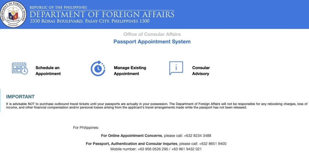 passport online appointment