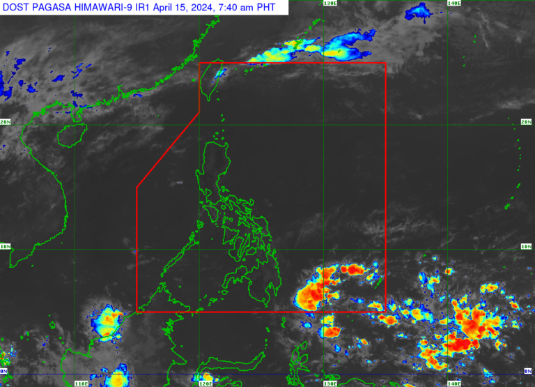 Easterlies persist nationwide bringing hotter days ahead — Easterlies persist nationwide bringing hotter days ahead — Easterlies persist nationwide bringing hotter days ahead — Pagasa. Weather satellite image from Pagasa