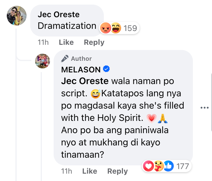 Melai ug Jason umalma sa komentong pinagtatrabaho na ang anak. PHOTO: Screengrab from Facebook/MELASON