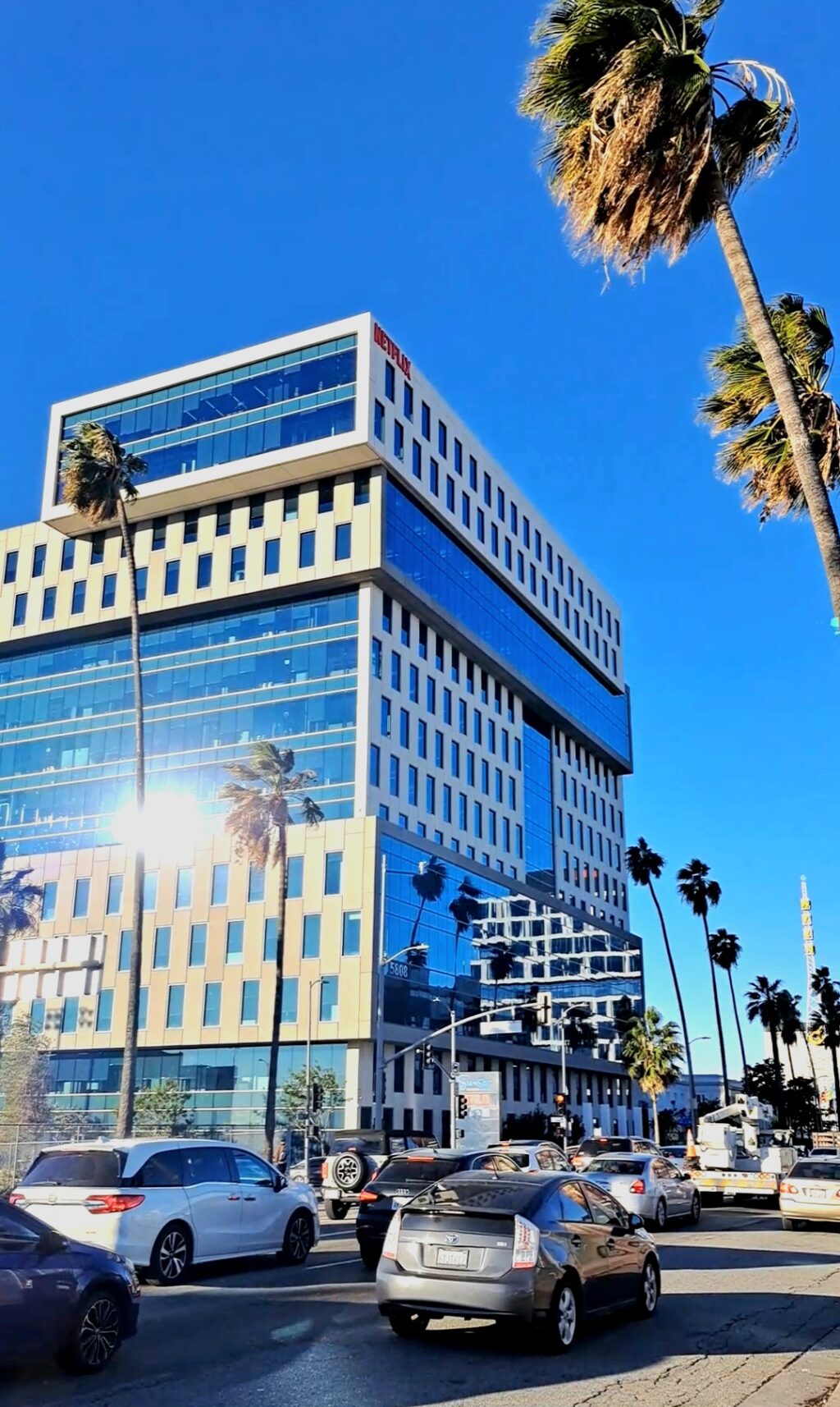 From Hollywood with Love. Netflix headquarters in Sunset Boulevard, LA.