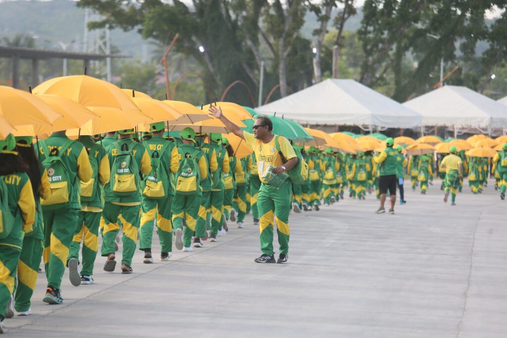 Cebu City Niños sees homecourt advantage in CVIRAA hosting. Francis Ramirez choreographing Cebu City's athletes during the CVIRAA 2023 opening ceremony in Carcar City, south Cebu. | Photo from Sugbuanong Kodaker