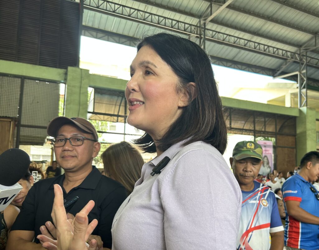 ‘Pharma scheme’ probe: Complainants to be heard by Senate body. Senator Pia Cayetano answers questions from the media during her meet-and-greet with health workers and mothers in Mandaue City, Cebu on Tuesday, May 14. | CDN Photo/ Emmariel Ares