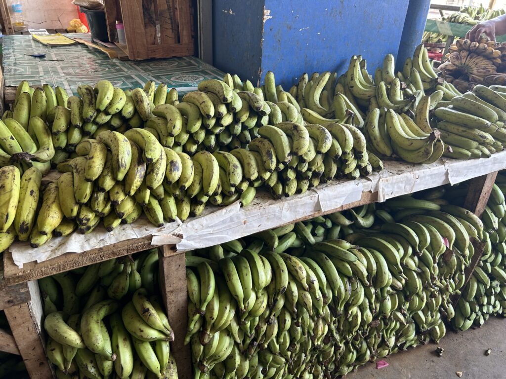 Market Prices Cebu.Bananas are displayed at a fruit stall in the Mandaue City Public Market. | Emmariel Ares