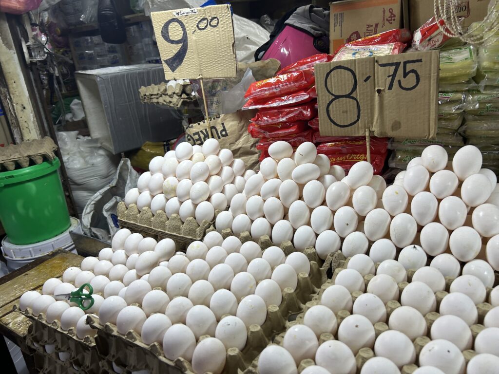 Market Prices Cebu. Fresh eggs are available for marketv goers at the Mandaue City Public Market. | Emmariel Ares