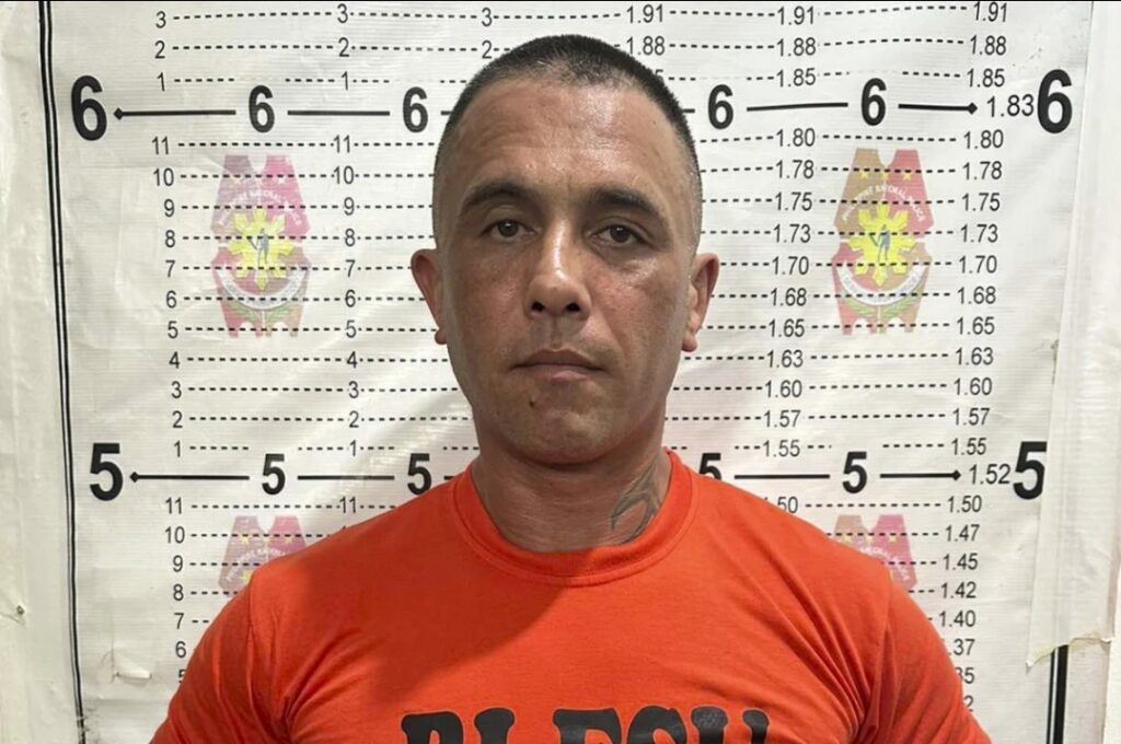 In this handout photo provided by the Philippine Bureau of Immigration, Australian national Gregor Johann Haas poses for a mugshot following his arrest in Cebu province, Central Philippines on Wednesday, May 15, 2024. One of Indonesia’s most-wanted drug suspects has been arrested in the Philippines after an international manhunt and efforts were underway to have the suspect, reportedly the father of an Australian rugby star, extradited to Jakarta to face charges, Indonesian and Philippine officials said Friday.