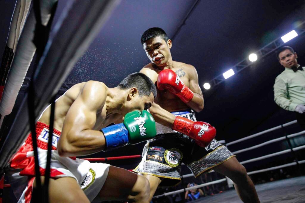 Marlon Tapales in his May fight in Manila. 