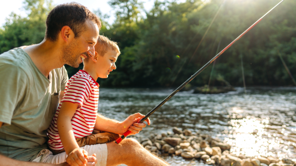 fishing with dad