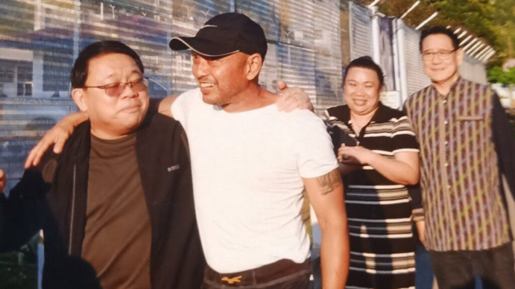 DOJ confirms Teves under house arrest in Timor Leste. Former Rep. Arnoldo Teves with lawyer Ferdinand Topacio. His lawyer said Teves was released from preventive detention in Becora Prison in Dili, Timor Leste. (Photo from Atty. Ferdinand Topacio)
