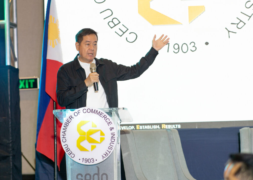 CCCI President Jay Y. Yuvallos addresses the guests during the Digital Transformation and Innovation Summit 