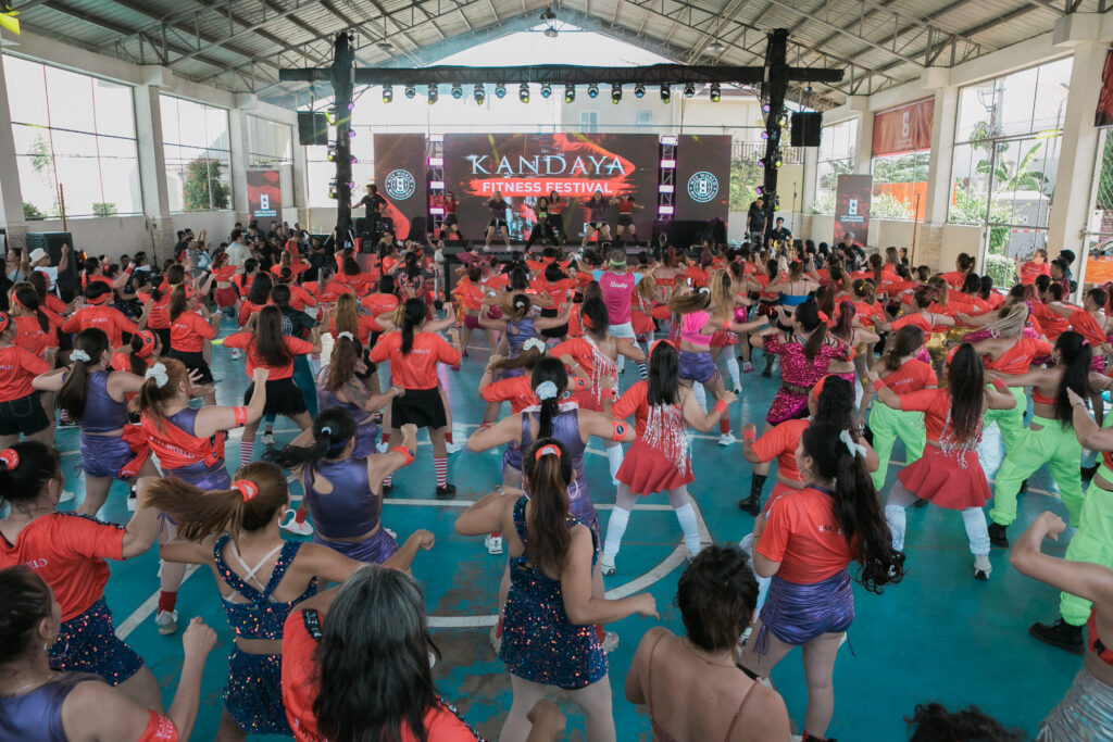 Zumba participants dance together, enjoying a high-energy workout that blendsfun and fitness at Kandaya Fitness Festival held at Bayswater Talisay Gymnasium