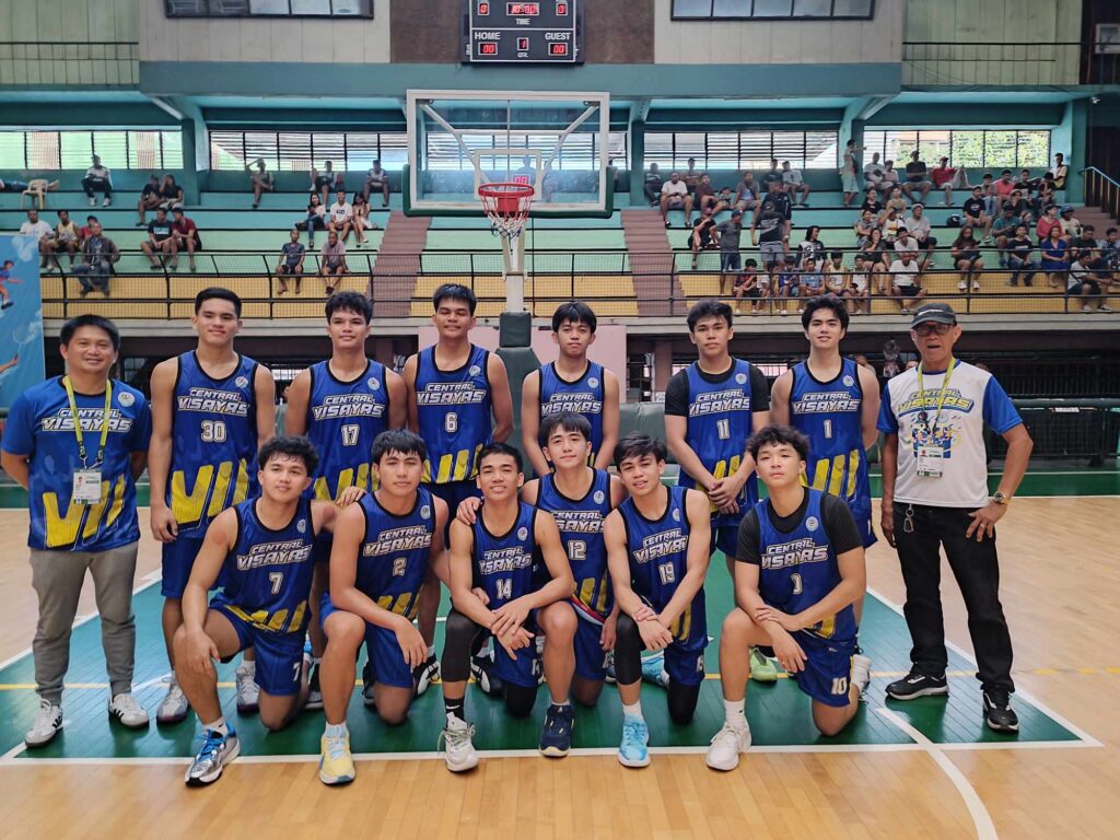 The UV Baby Lancers of Central Visayas pose for a group photo.