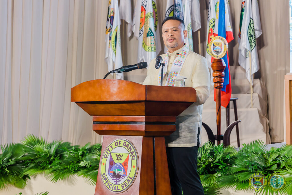 Danao City Mayor Thomas "Mix" Durano delivered his first SOCA on July 5 at Danao City's Civic Center. Courtesy of Danao City PIO