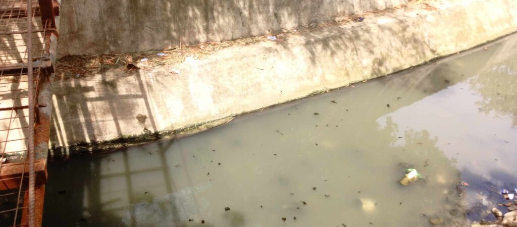 This is where the boy fell and drowned on Sunday, June 30, in Barangay Inayawan, Cebu City. | Paul Lauro