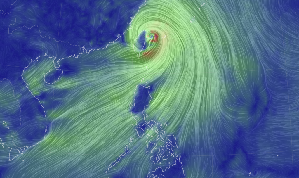 Carina super typhoon