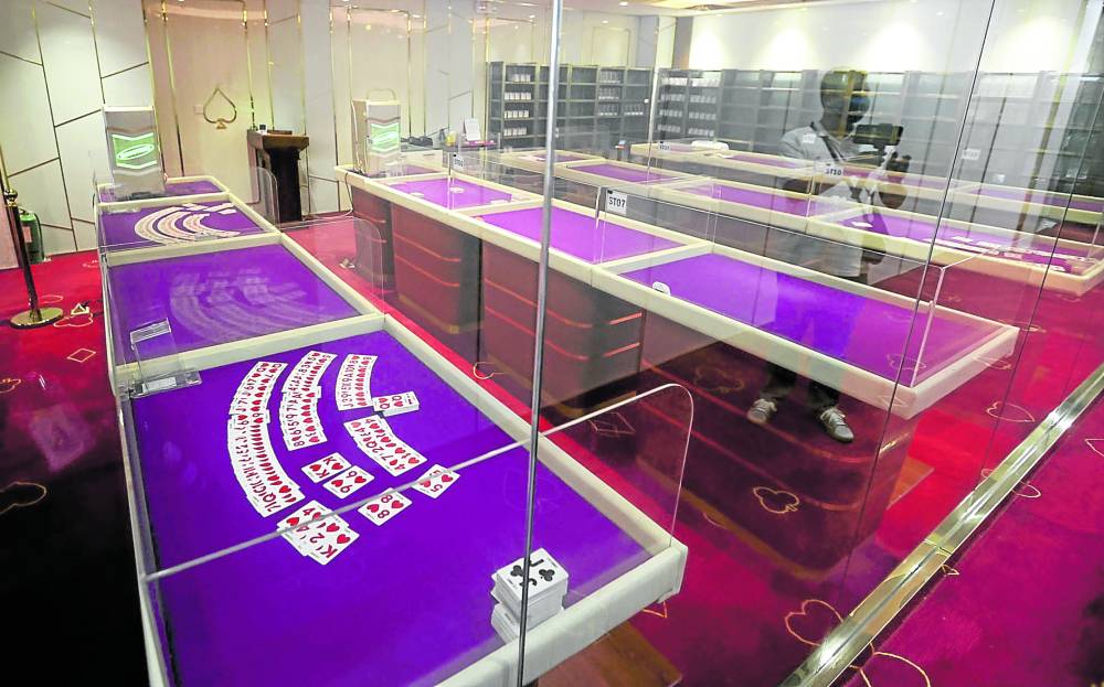 Cebu officials support banning of POGOs One of the gaming rooms at an alleged illegal Philippine Offshore Gaming operation hub in Almanza Uno, Las Pinas city on June 27, 2024. INQUIRER/ MARIANNE BERMUDEZ [FILE PHOTO]