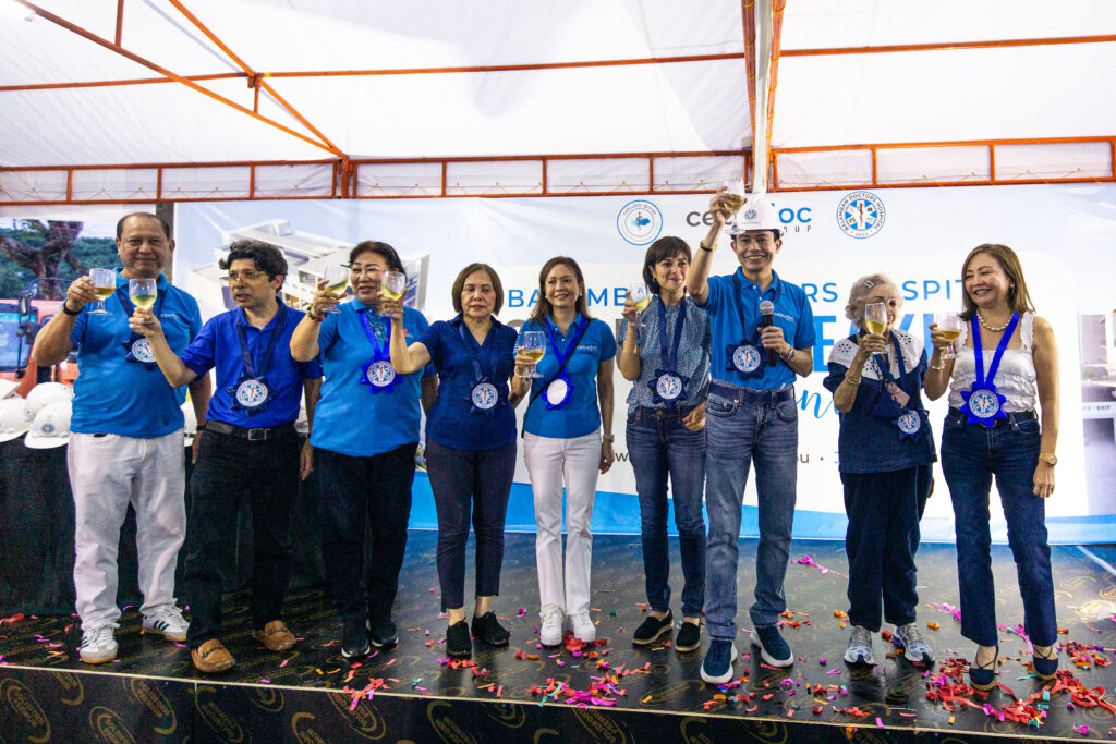 Key executives and VIPs during the groundbreaking of the Balamban Doctors Hospital