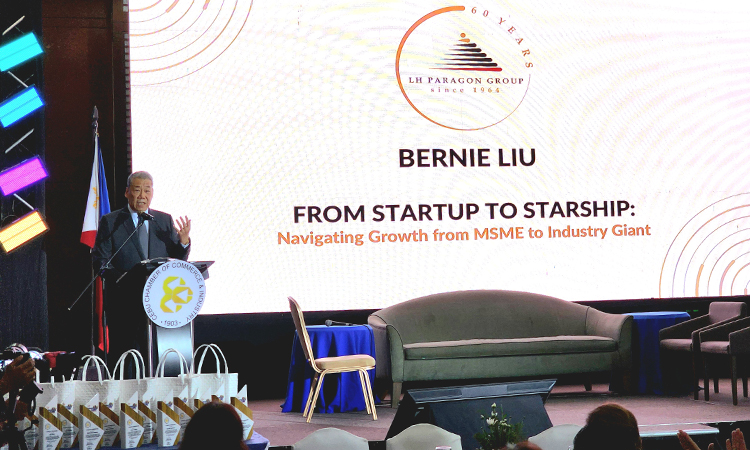 LH Paragon Group Chairman and CEO Mr. Bernie Liu shares the story of stewardship through entrepreneurship of the LH Paragon Group at the Cebu Business Month’s “Padayon Cebu: A Summit to Inspire, Promote, and Grow MSME’s" 