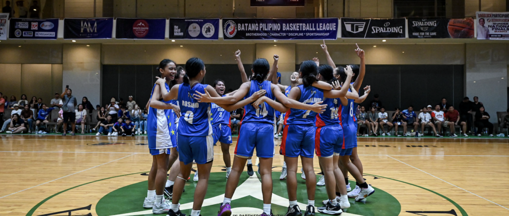 Abellana National School clinches back-to-back BPBL titles. ANS girls basketball team players celebrate after winning back-to-back titles in the BPBL. | Photo from BPBL