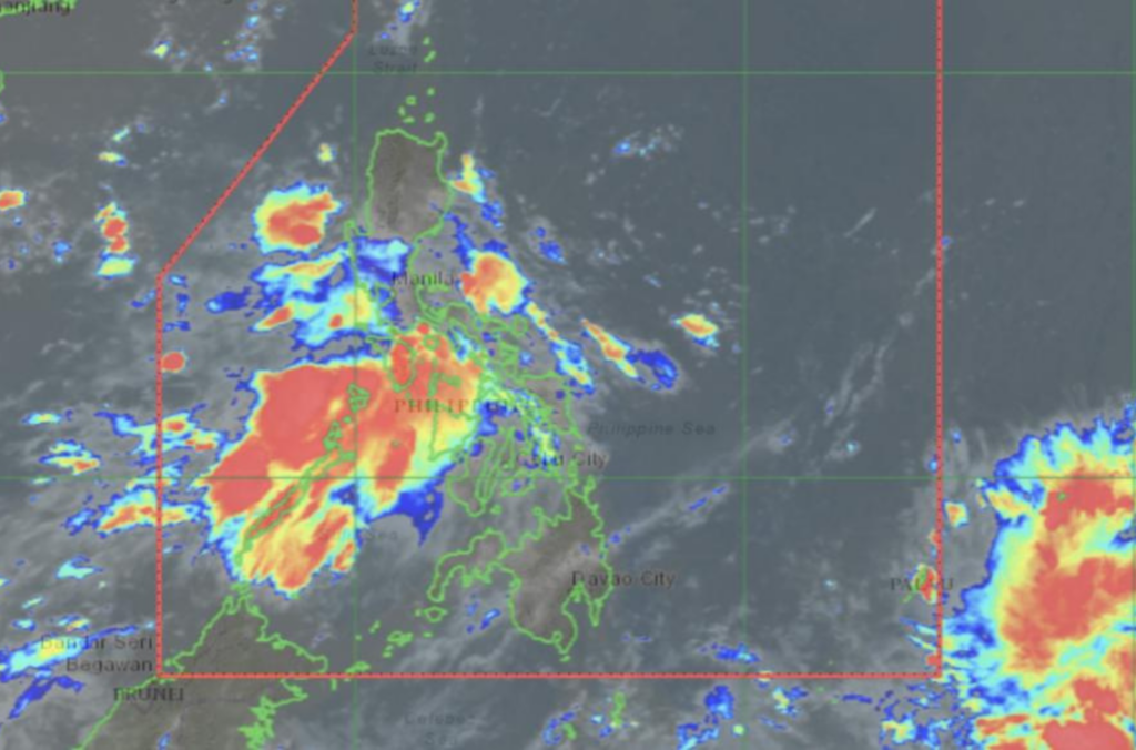 Satellite image courtesy of Pagasa on July 10, 2024.