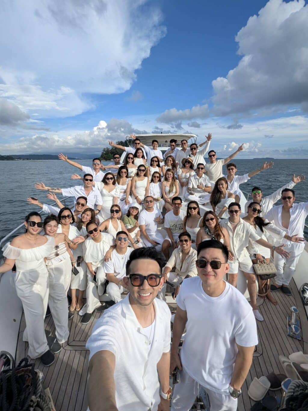 JC's top 50 performers for July celebrate at luxurious yacht party