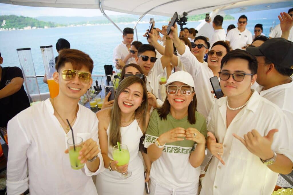 JC's top 50 performers for July celebrate at luxurious yacht party