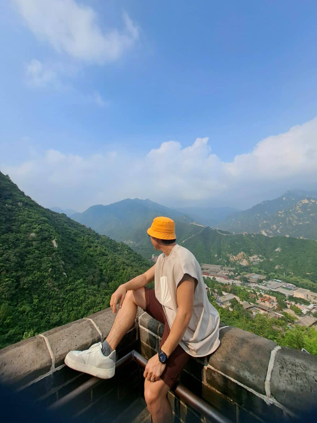 The author at the Great Wall of China.