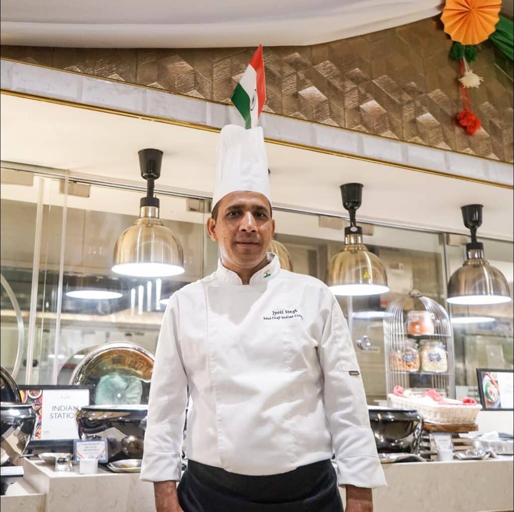 Chef Jyoti Singh, Café Bai’s Indian Cuisine Chef. 