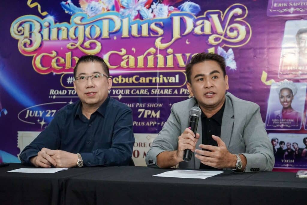 AB Leisure Exponent Inc. President Raphael Jasper Vicencio and DigiPlus Interactive Corp. President Andy Tsui