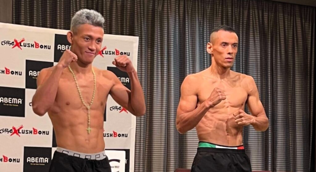 Cataraja vows to avenge Gaballo in Japan boxing debut vs Torres. In Photo is  Kevin Jake Cataraja (left) and Kenbun Torres. | Photo from Sanman Boxing