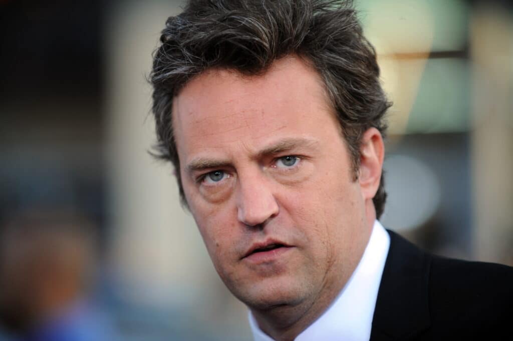 Matthew Perry’s death: ‘Friends’ actor’s assistant, 5 others charged. (FILES) Actor Matthew Perry arrives at the Los Angeles premiere of 17 Again at the Grauman's Chinese Theater in Hollywood, California, April 14, 2009. - At least one person has been arrested in connection with the ketamine overdose death last year of "Friends" actor Perry, US media reported on August 15, 2024. NBC, citing law enforcement officials, said one arrest had been made, while TMZ said there had been "multiple" arrests including one doctor, as investigators probed how Perry obtained the drug. (Photo by Gabriel BOUYS / AFP)