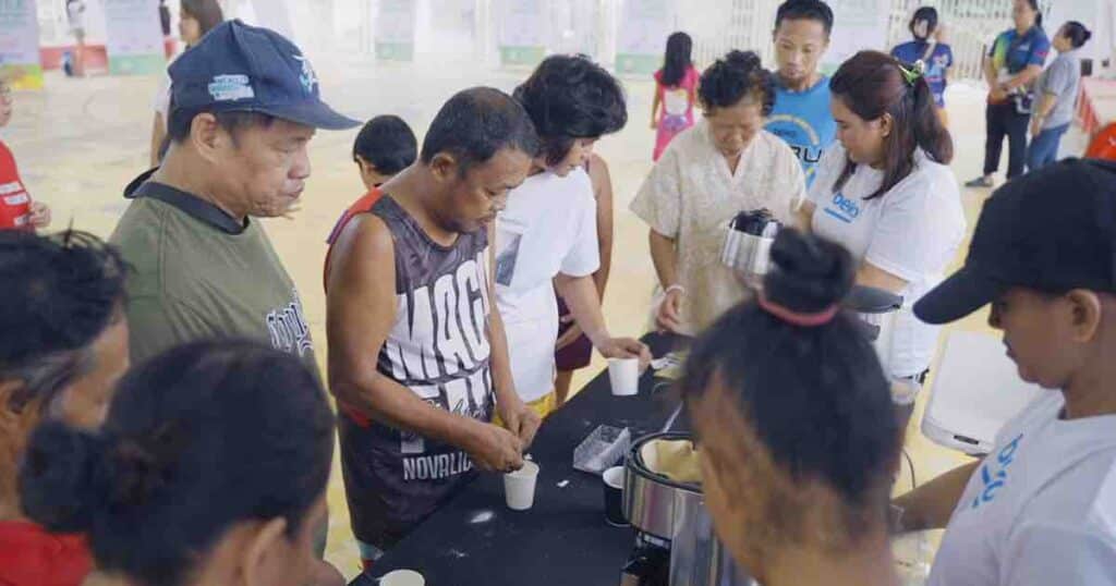 Beko provided free hot coffee for the community