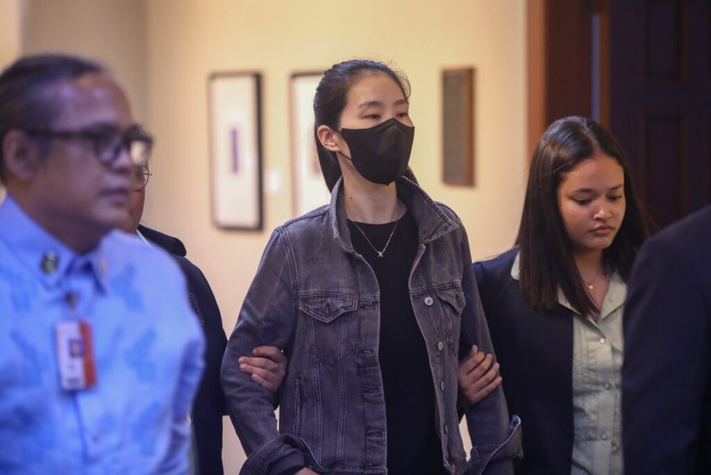 DOJ exec: Sheila Guo qualified as state witness in Alice Guo case. In photo is Shiela Leal Guo making her first appearance at the Senate in a hearing on Tuesday, August 27, 2024. (Senate Public Relations and Information Bureau)