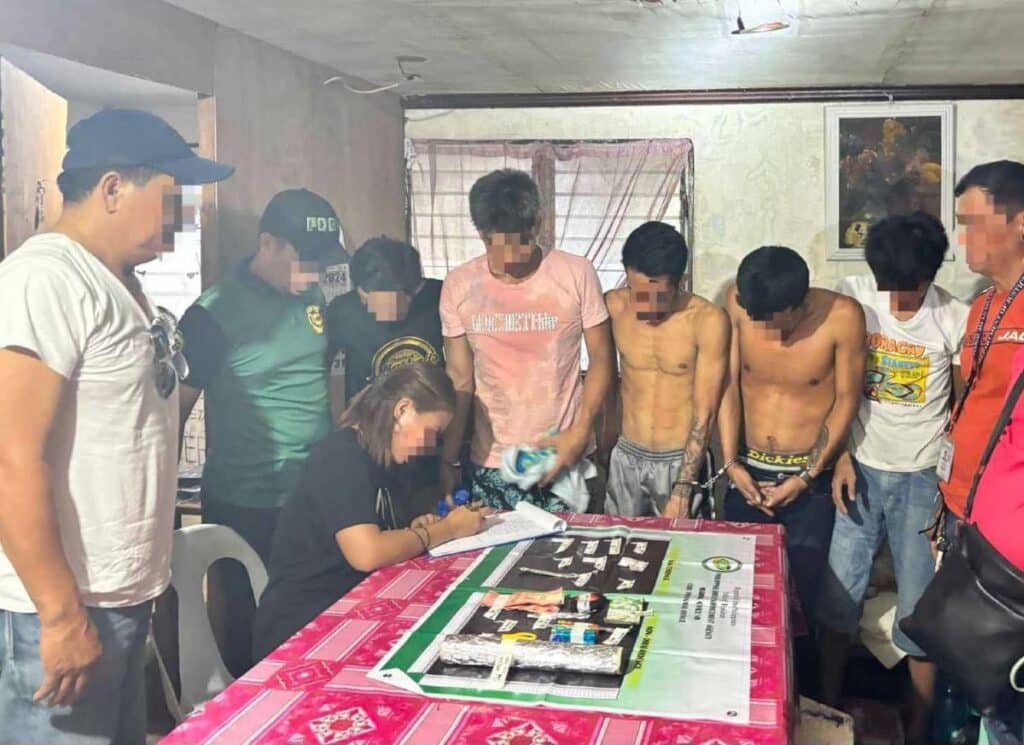 Cebu City buy-bust: 5 suspects caught inside drug den