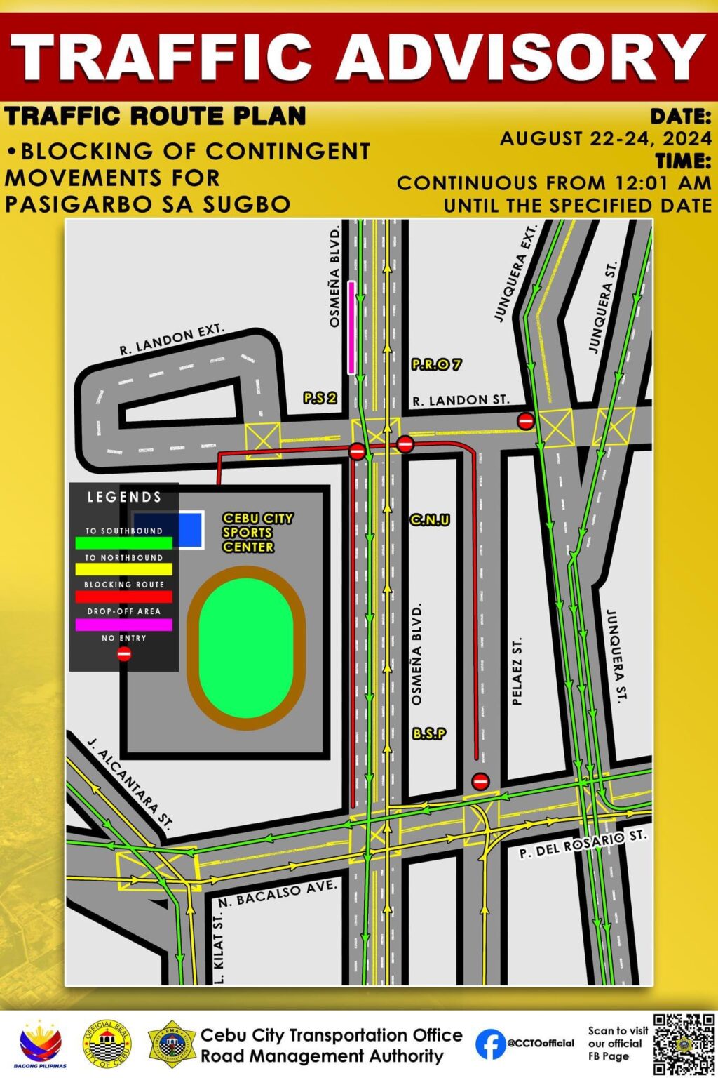 Pasigarbo traffic plan