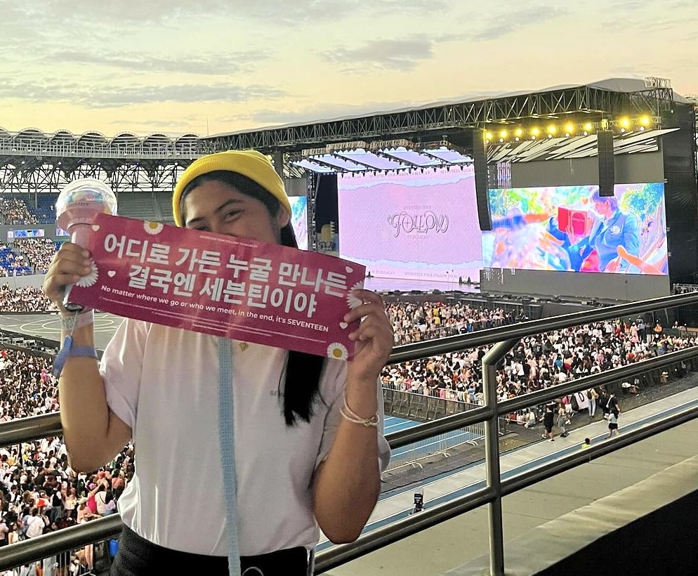 FACES OF CEBU: Alshayne Marie Oyo-a, 25, Cebuana K-Pop fangirl. In photo is Alshayne Marie Oyo-a at the concert of her favorite Kpop group, Seventeen.