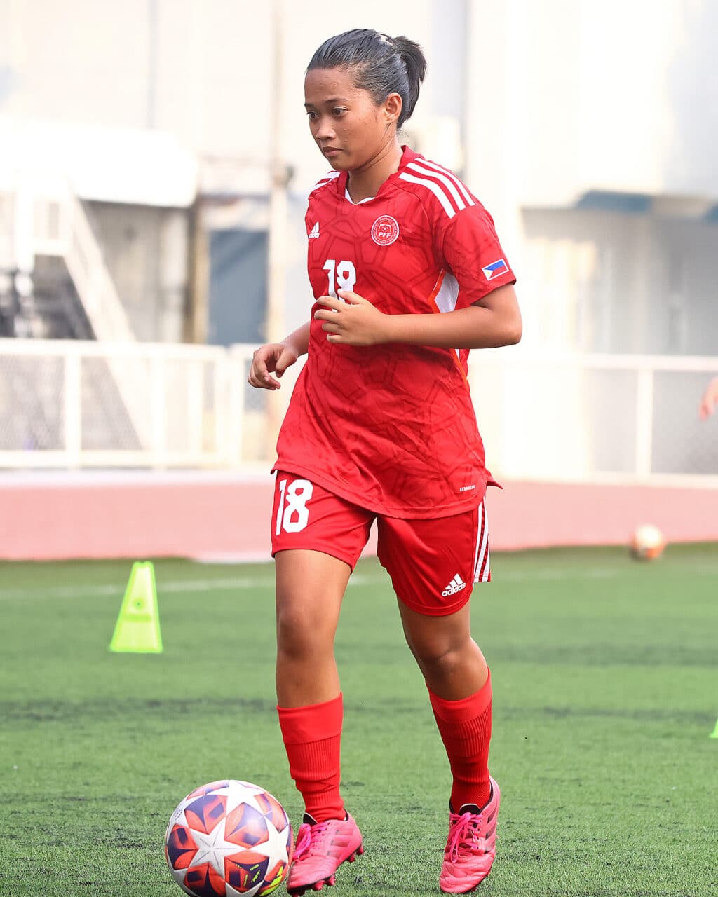 Kyza Colina in action. | Photo from the Philippine Women's National Football